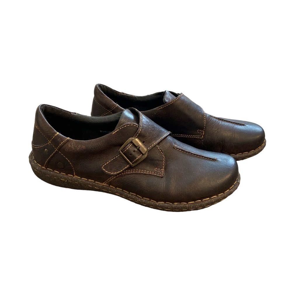 𝅺BORN Gilda Brown Leather Shoes 9.5 (RUNS SMALL: fits 8-8.5)